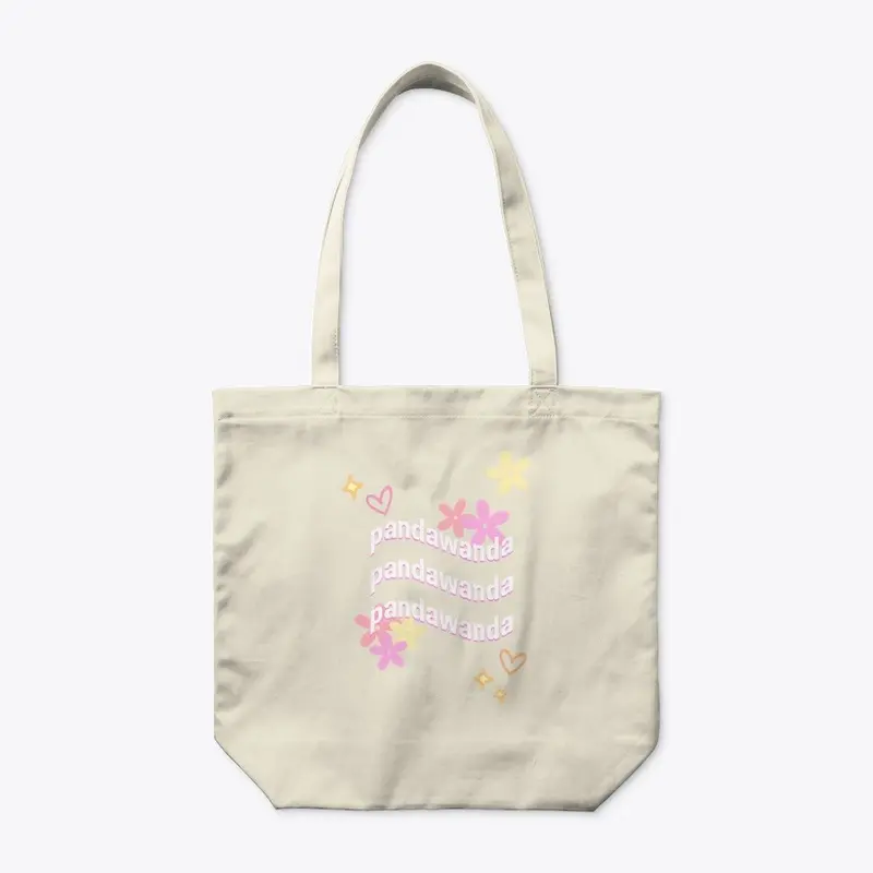 Organic Floral PandaWanda Tote